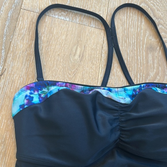 Athleta Floral Fade Bandeau Tankini - Picture 3 of 8